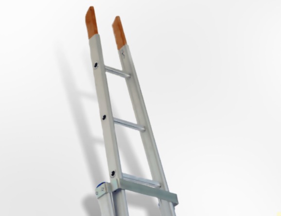 Ruitenwas ladders alu met houten toppen