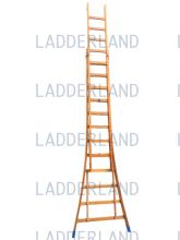 Houten 2 delige ladder - liquidatieproduct, contacteer ons om de stock te weten.