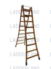 Houten scharnierladder - liquidatieproduct, contacteer ons om de stock te weten.