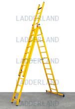 Fiber ladder met alu sporte