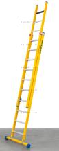 Fiber ladder met alu sporte